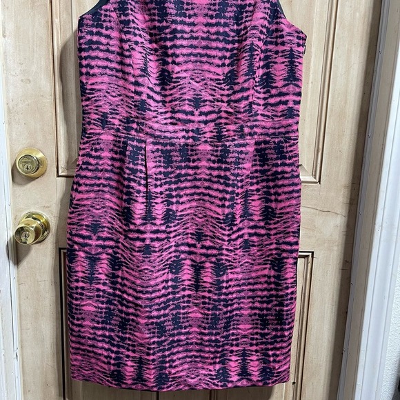John Meyer Collection All Over Print Sleeveless Sheath Midi Dress Women's Sz 12 - Picture 4 of 10